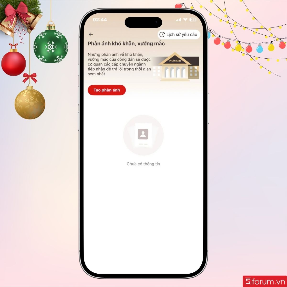 Giao diện Tạo phản ảnh
