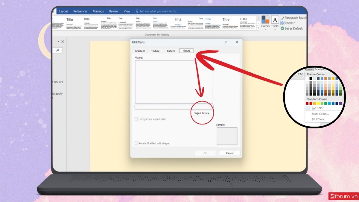 Tải ảnh làm hình Background nếu muốn