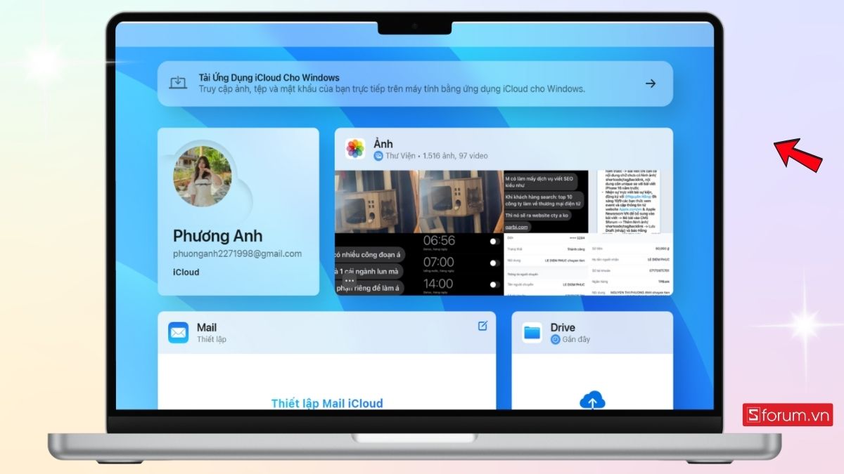 Đăng nhập tài khoản iCloud