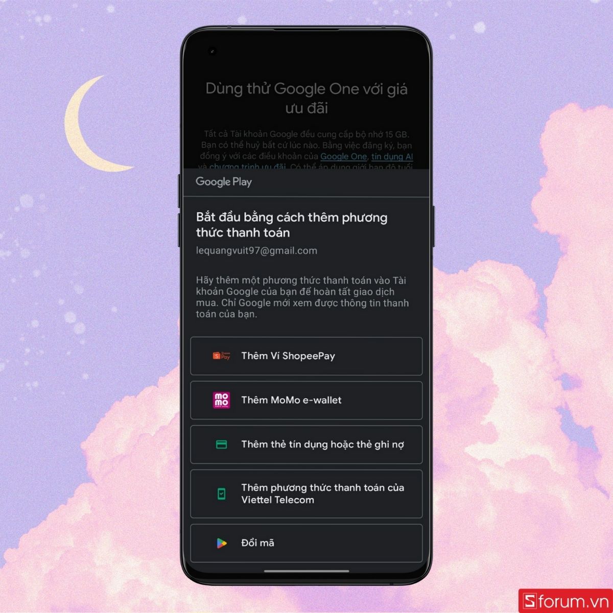 Chọn phương thức thanh toán phù hợp khi mua gói dung lượng