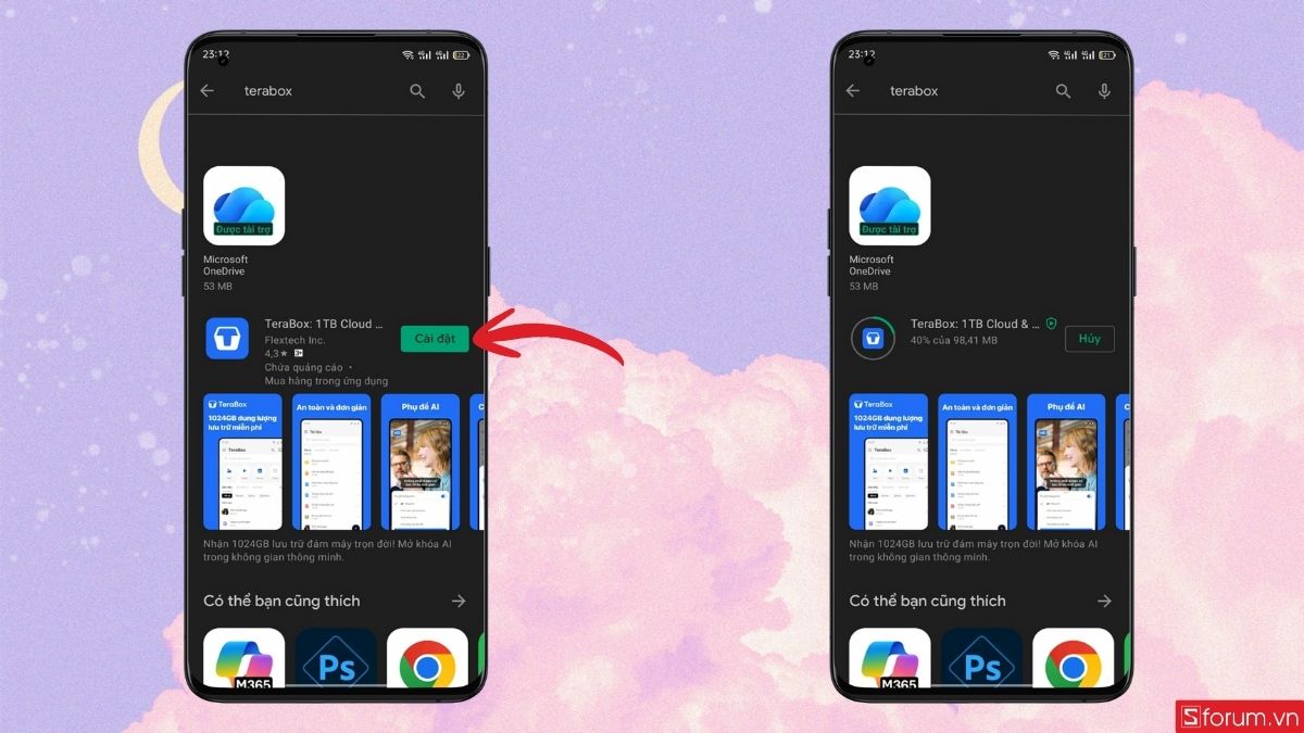 Tải ứng dụng Terabox