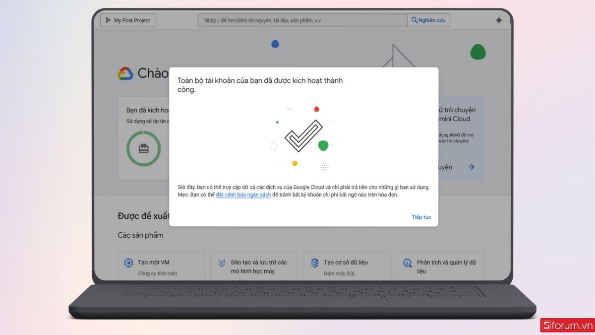 Hoàn tất quá trình kích hoạt toàn bộ tài khoản
