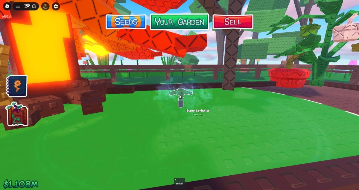 Cách dùng  Super Sprinkler trong Garden Horizons