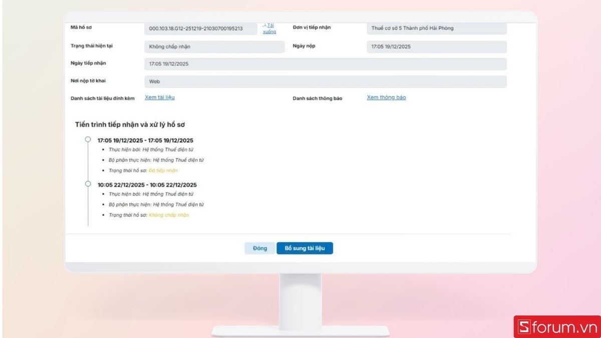 Theo dõi hồ sơ đã gửi của bạn