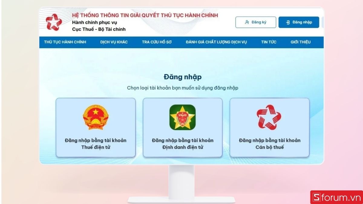 Tiến hành đăng nhập bằng các loại tài khoản khác nhau