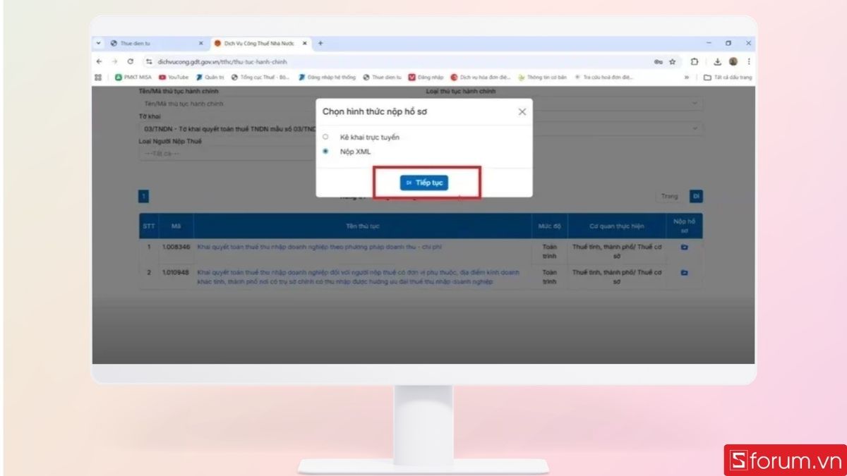 Nhấn chọn file XML đã kết xuất từ HTKK