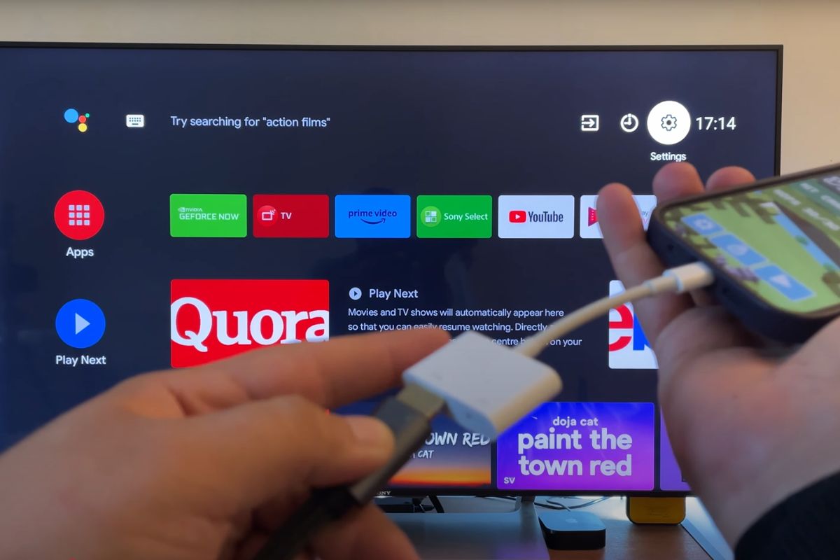 Cách phản chiếu màn hình iPhone lên tivi Sony bằng Chromecast - bước 1
