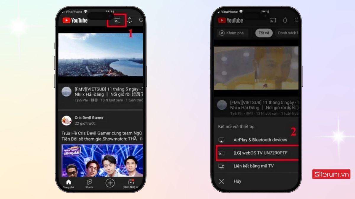 Cách phản chiếu màn hình iPhone lên tivi Sony bằng Chromecast - bước 4
