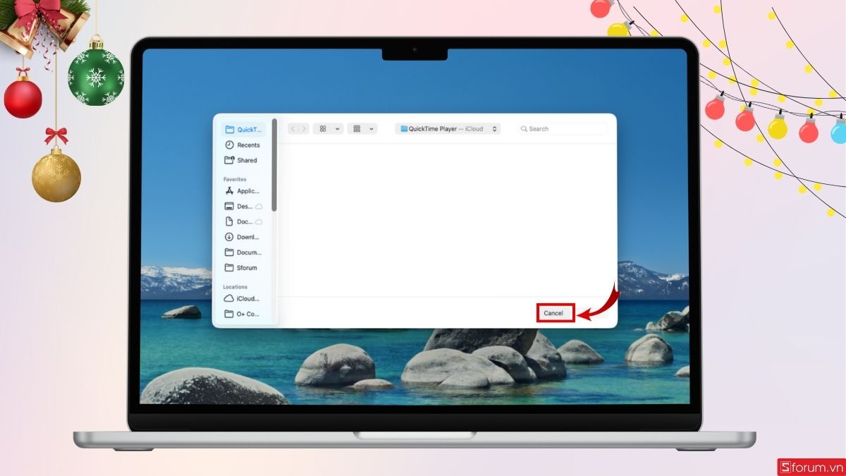 cách quay video bằng laptop bằng quicktime bước 1 tiếp theo