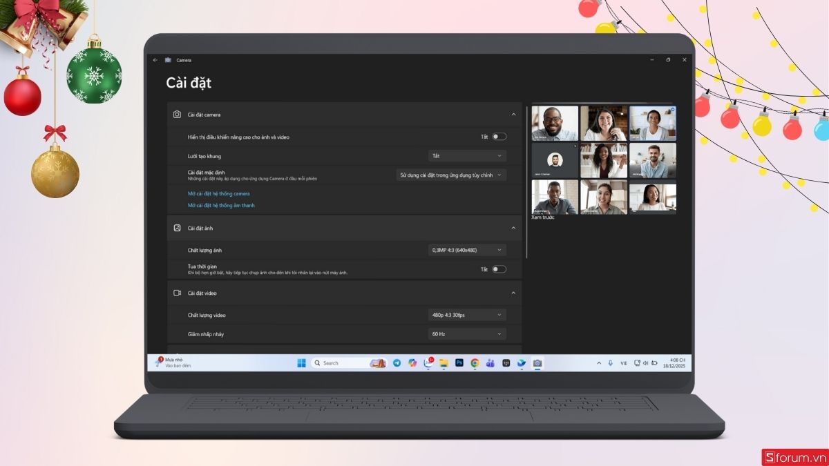 cách quay video bằng laptop Windows bằng camera bước 3 tiếp theo