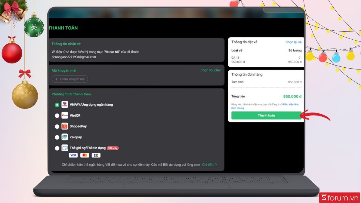 Chọn phương thức thanh toán phù hợp