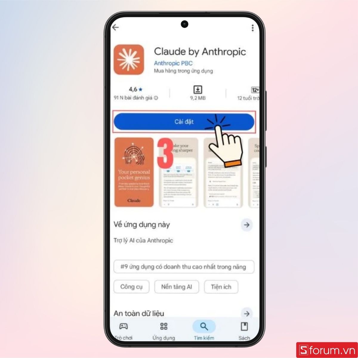Sau khi tải hoàn tất hãy mở ứng dụng và đăng nhập