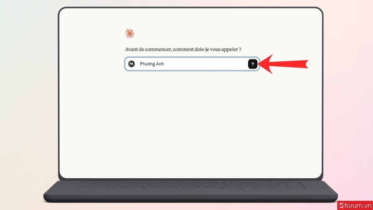 Bạn có thể nhập tên và các mục đích sử dụng ứng dụng
