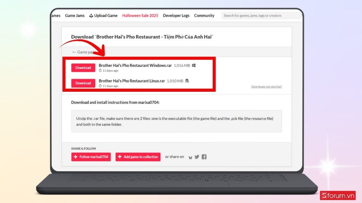 Chọn hệ điều hành phù hợp để tải game