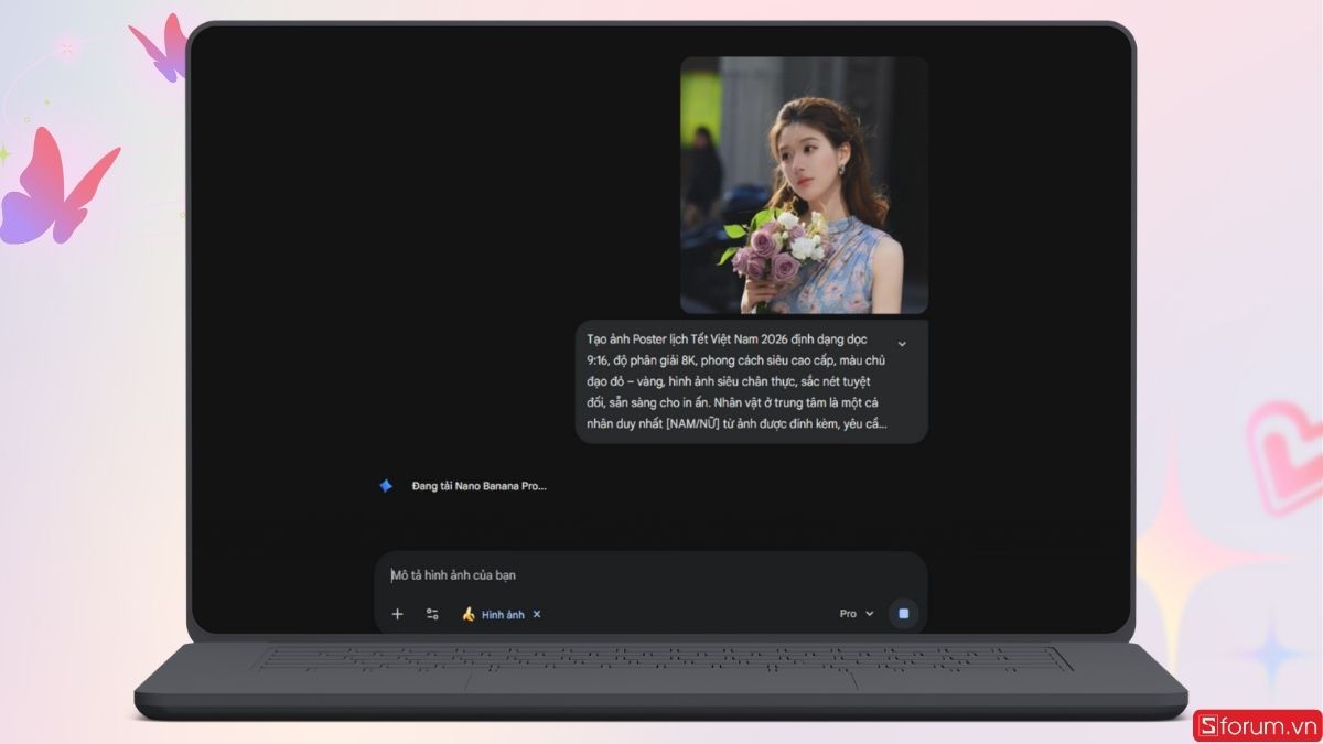 Chờ Gemini tạo ảnh