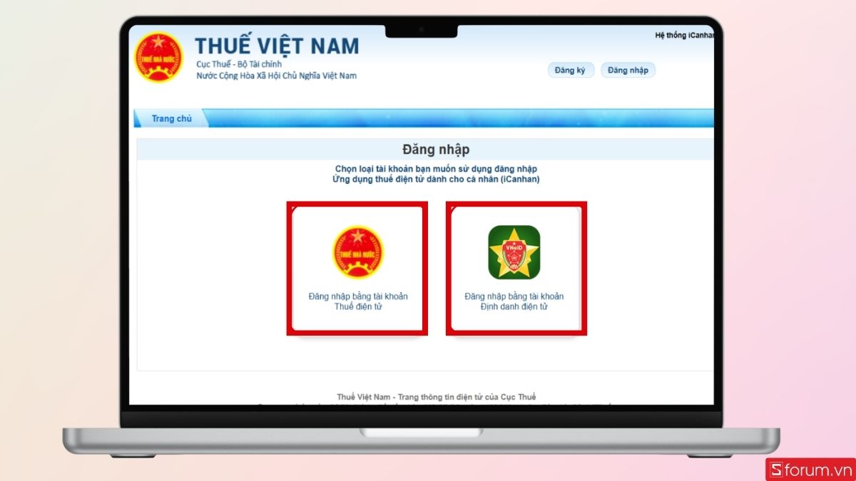 2 phương thức đăng nhập chính hiện tại