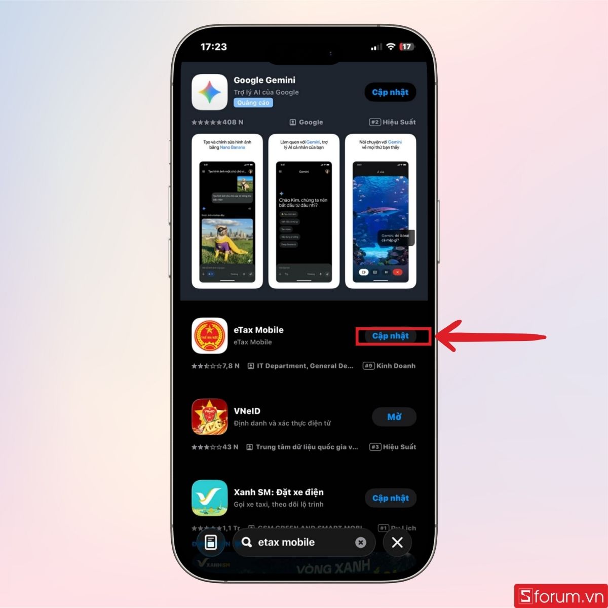 Tải ứng dụng eTax Mobile về máy