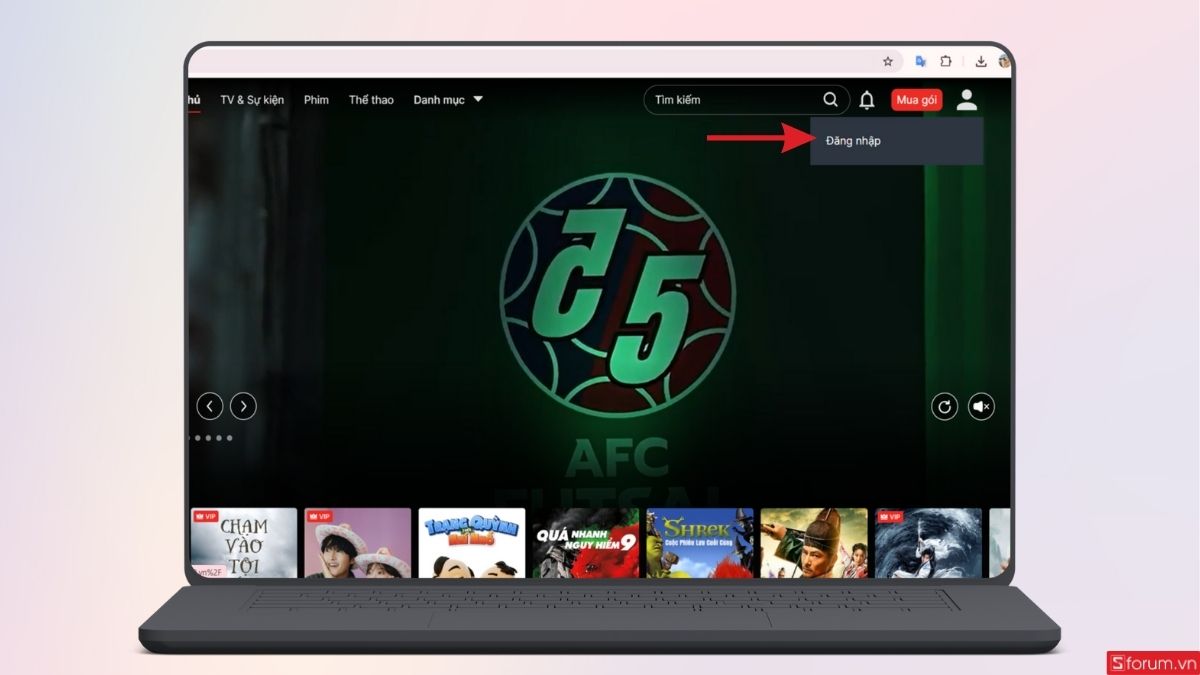 Đăng nhập tài khoản TV360