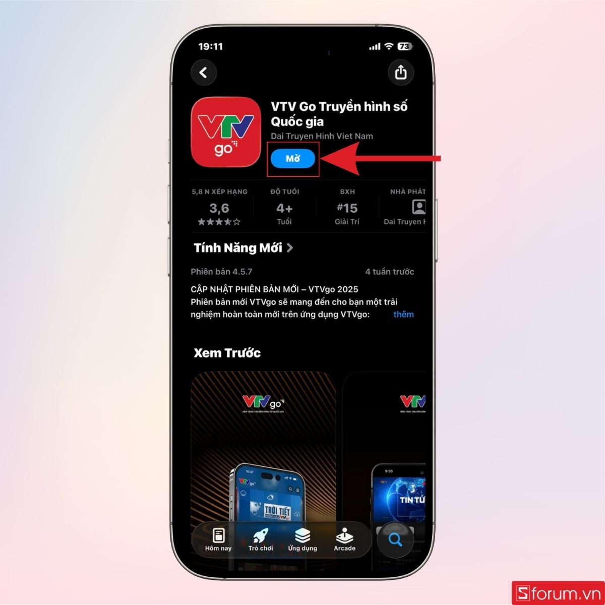 Tải ứng dụng VTV Go về điện thoại