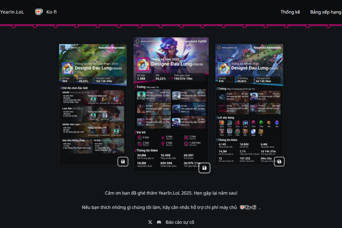 Có rất nhiều thông tin thú vị khi xem recap LMHT