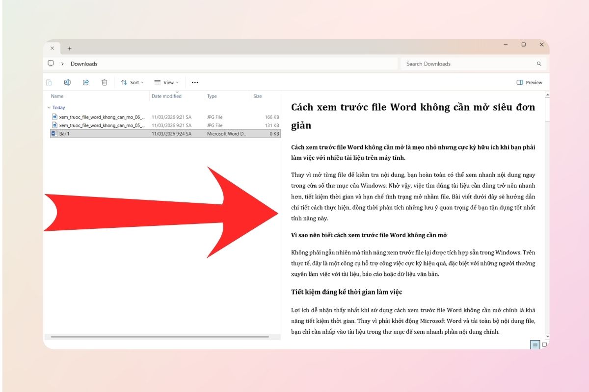 Tính năng này giúp tiết kiệm đáng kể thời gian