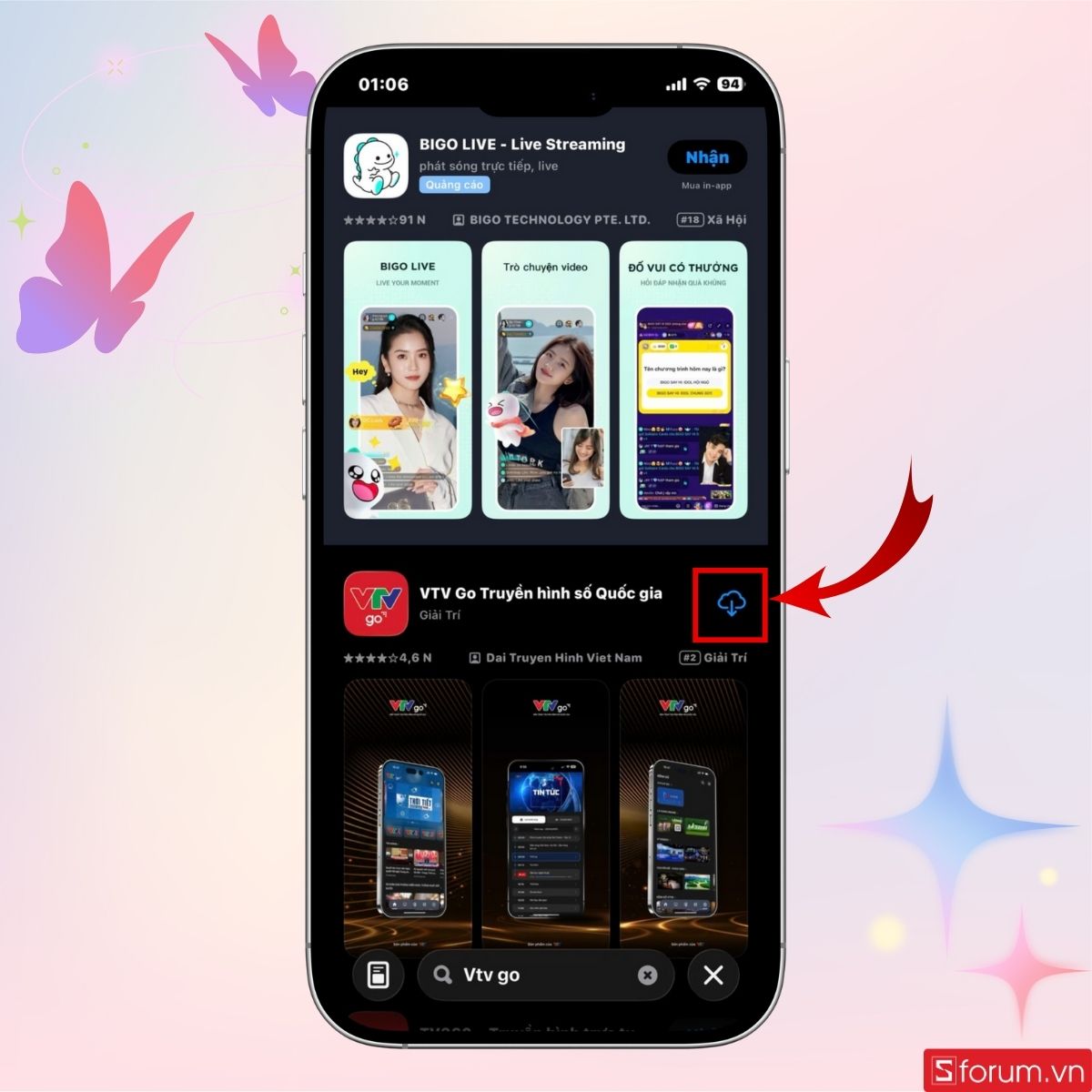 Tải ứng dụng VTV Go về điện thoại