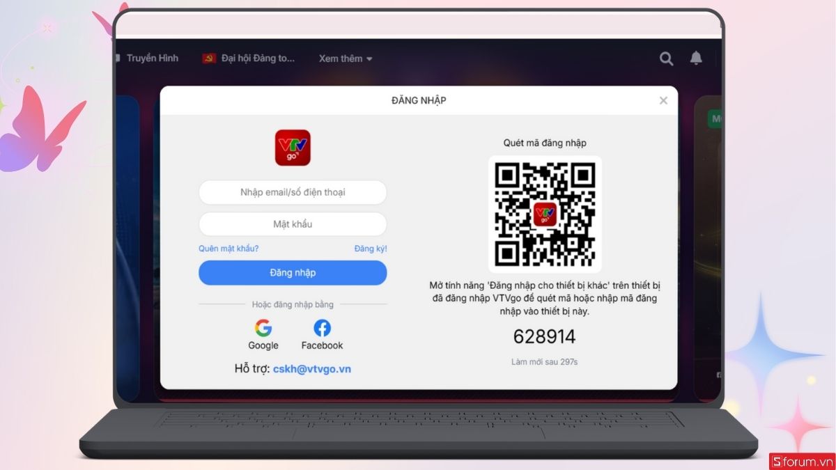 Đăng nhập tài khoản của bạn