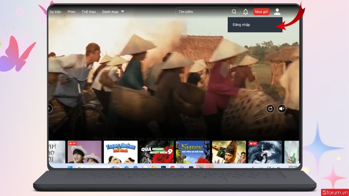 Nhấn vào đây để đăng nhập tài khoản