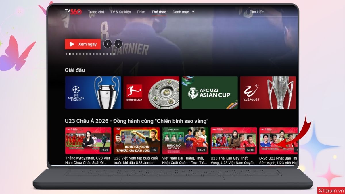 Nhấn xem giải U23 Châu Á 2026