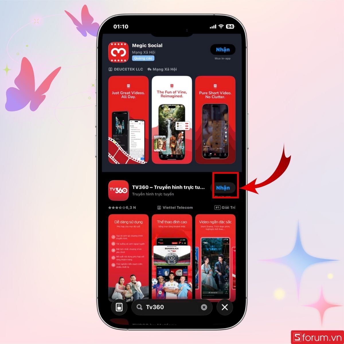 Tải ứng dụng TV360