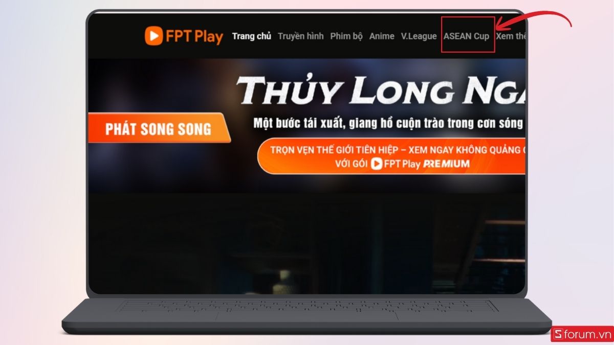 Nhấn vào mục ASEAN Cup