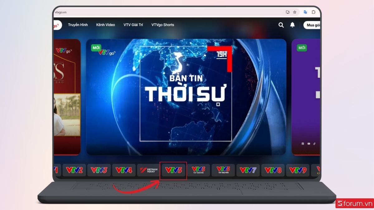Chọn kênh truyền hình VTV5