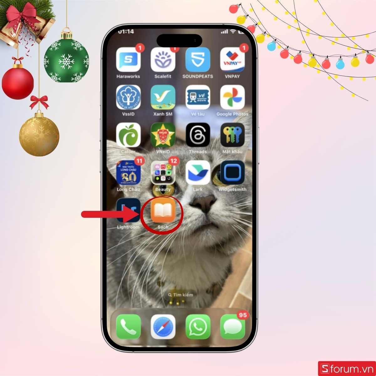 Mở ứng dụng Apple Books trên giao diện chính