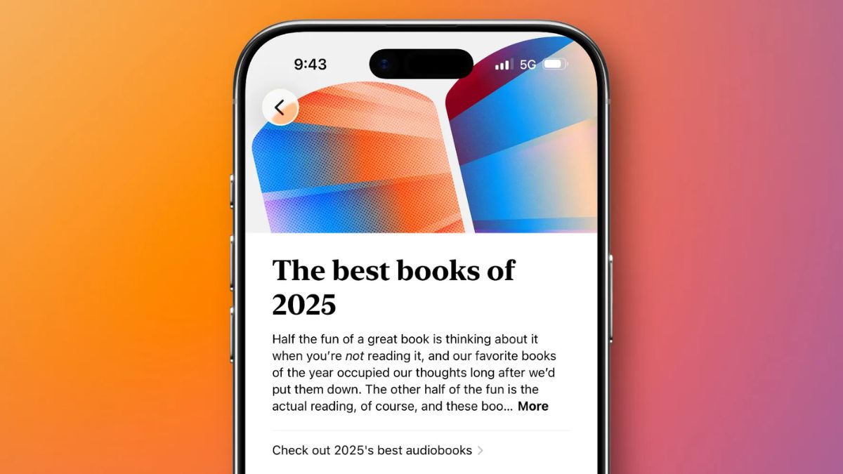 Hướng dẫn cách xem Year in Review 2025 trên Apple Book