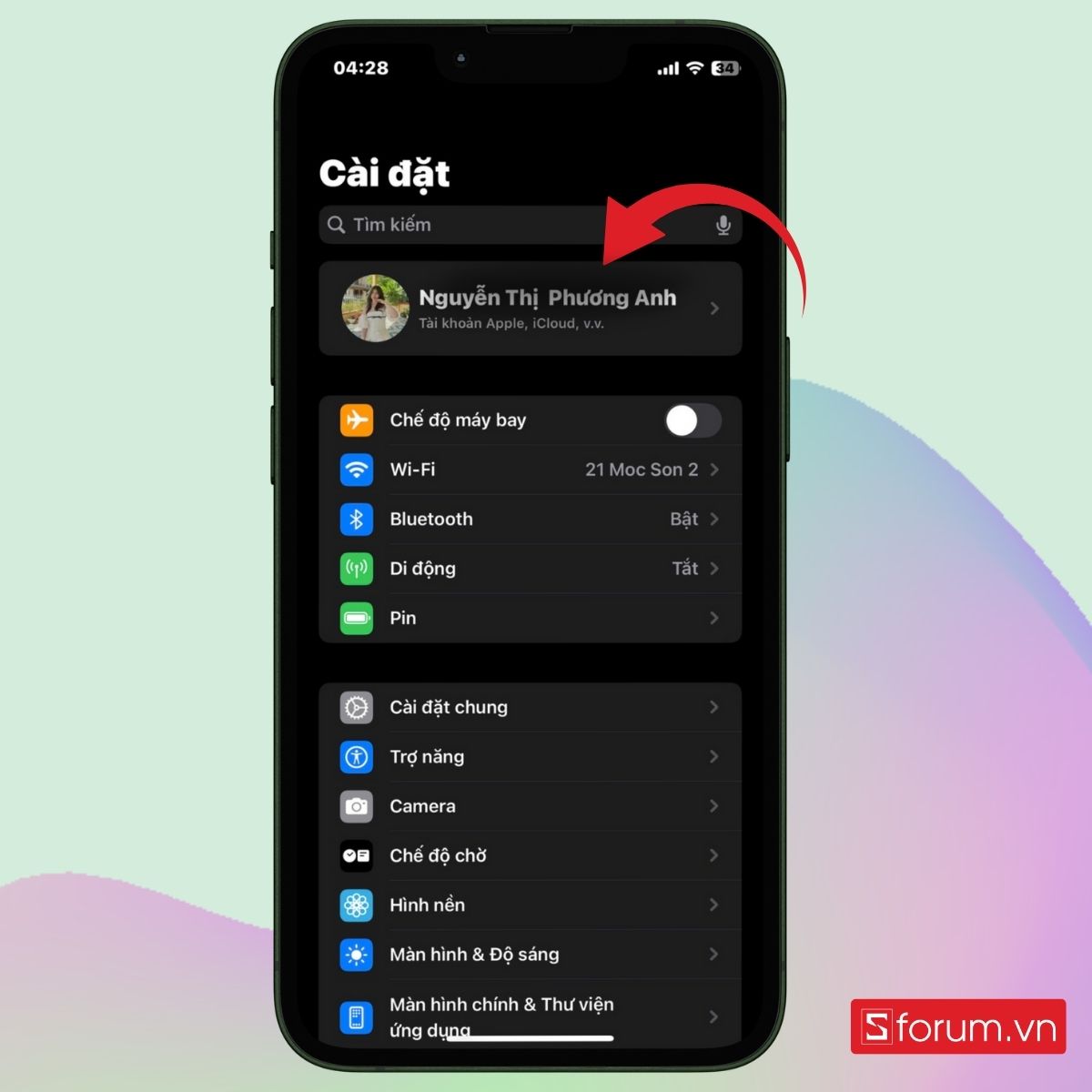 Truy cập iCloud trên iPhone của bạn