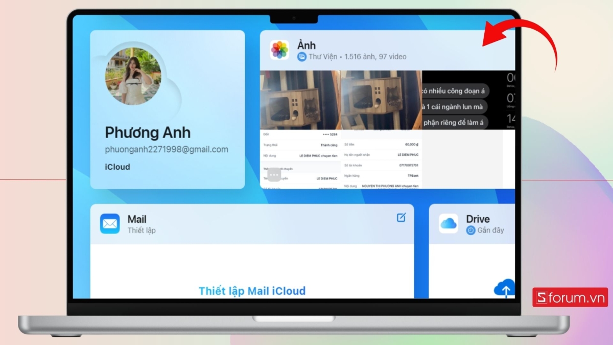 Truy cập vào mục Ảnh trên iCloud máy tính