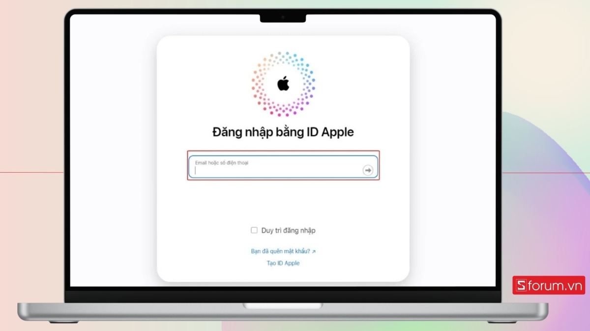 Đăng nhập tài khoản iCloud trên máy tính