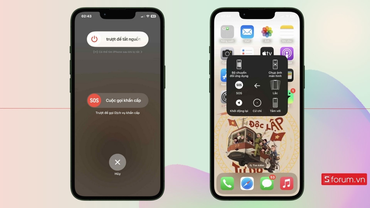 hướng dẫn Cách xoá bộ nhớ đệm trên iPhone bằng cách khởi động điện thoại
