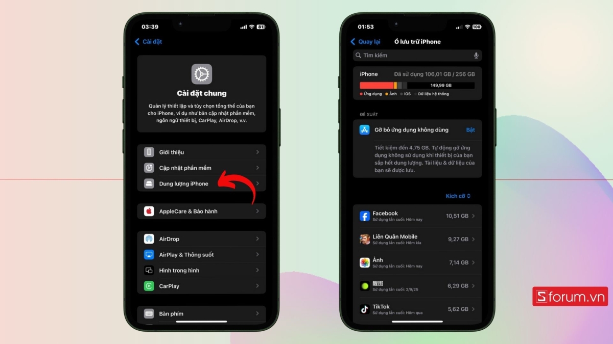Cách xoá bộ nhớ đệm trên iPhone bước 2
