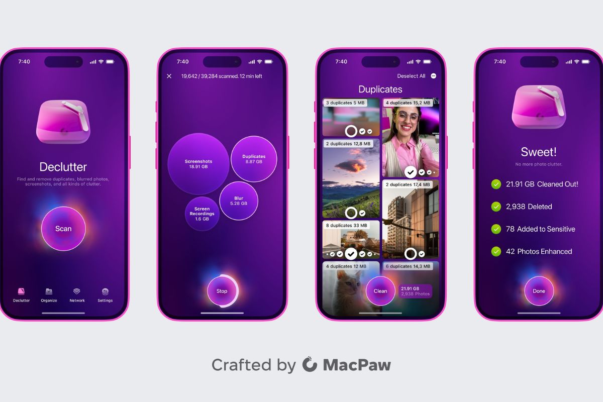CleanMyPhone là ứng dụng xóa bộ nhớ đệm trên iPhone tốt nhất