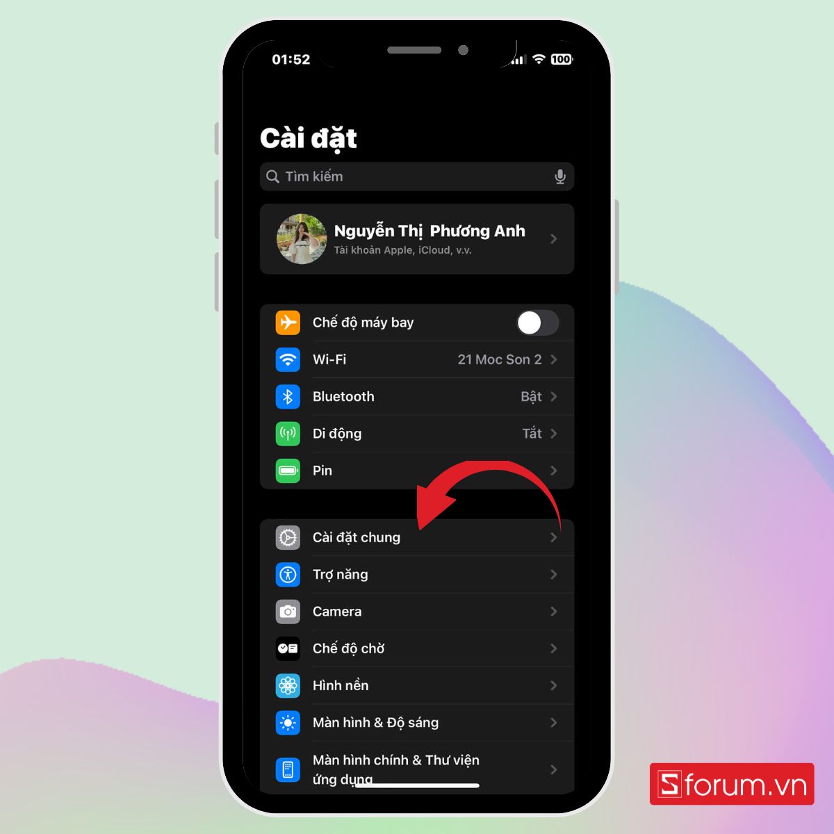 Cách xoá bộ nhớ đệm trên iPhone bước 1