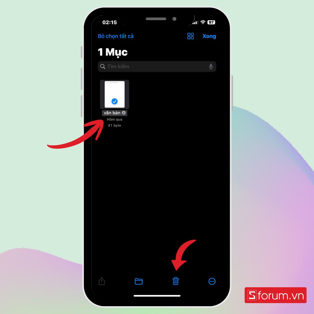 hướng dẫn Cách xoá bộ nhớ đệm trên iPhone bằng trình dọn rác bước 3