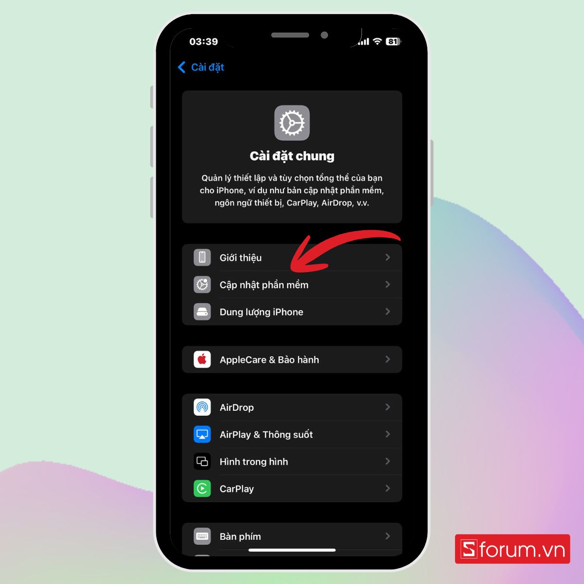 cách xoá bộ nhớ đệm trên iPhone khi tắt tải về bản cập nhật bước 2