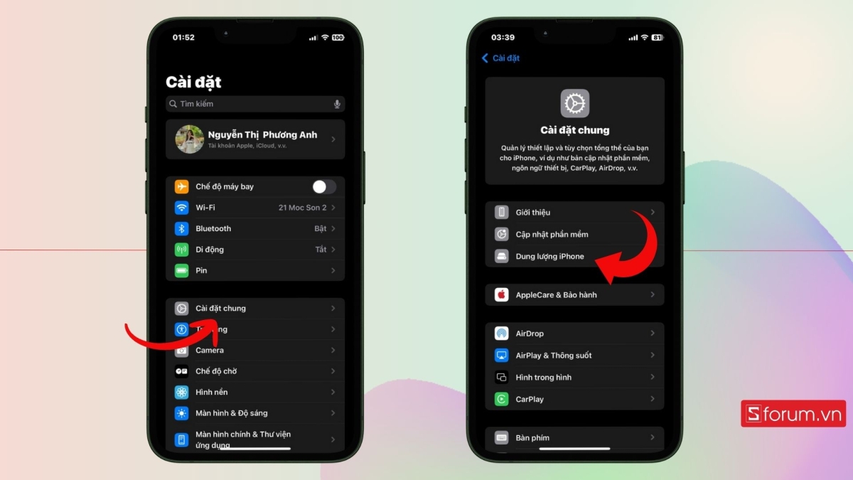 hướng dẫn Cách xoá bộ nhớ đệm Safari trên iPhone bước 1