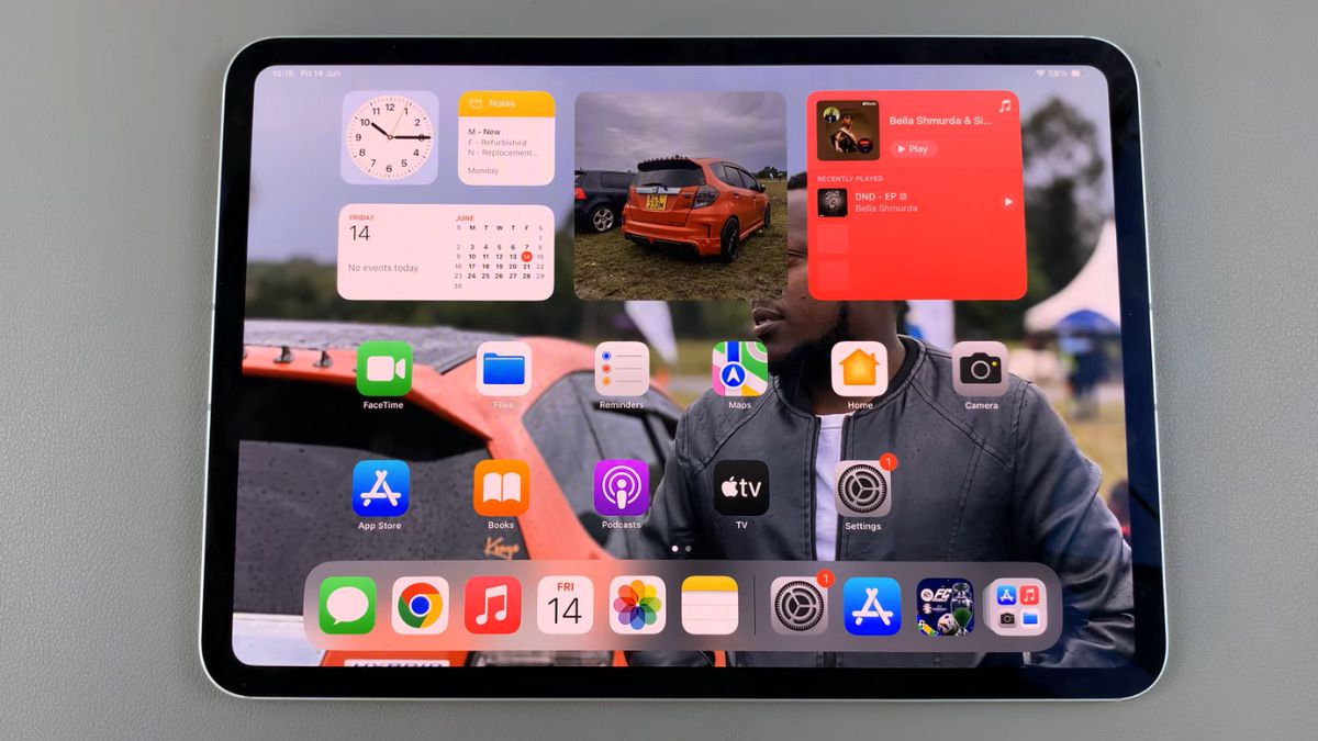 Về giao diện chính của iPad