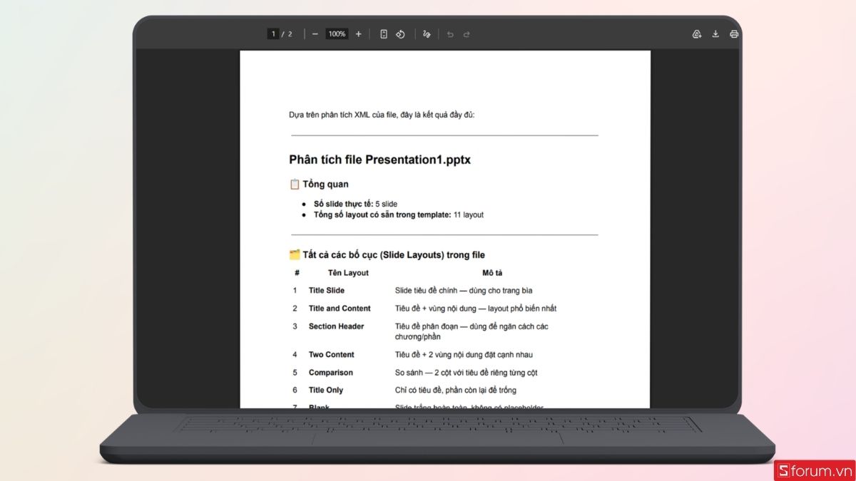 Xem file PDF vừa tải về
