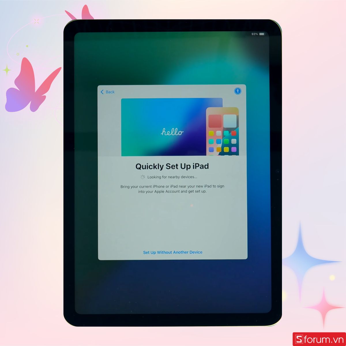 Tiến vào thao tác set up iPad chuyên sâu