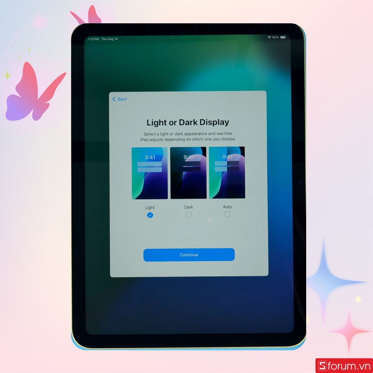 Cài đặt chế độ màn hình iPad