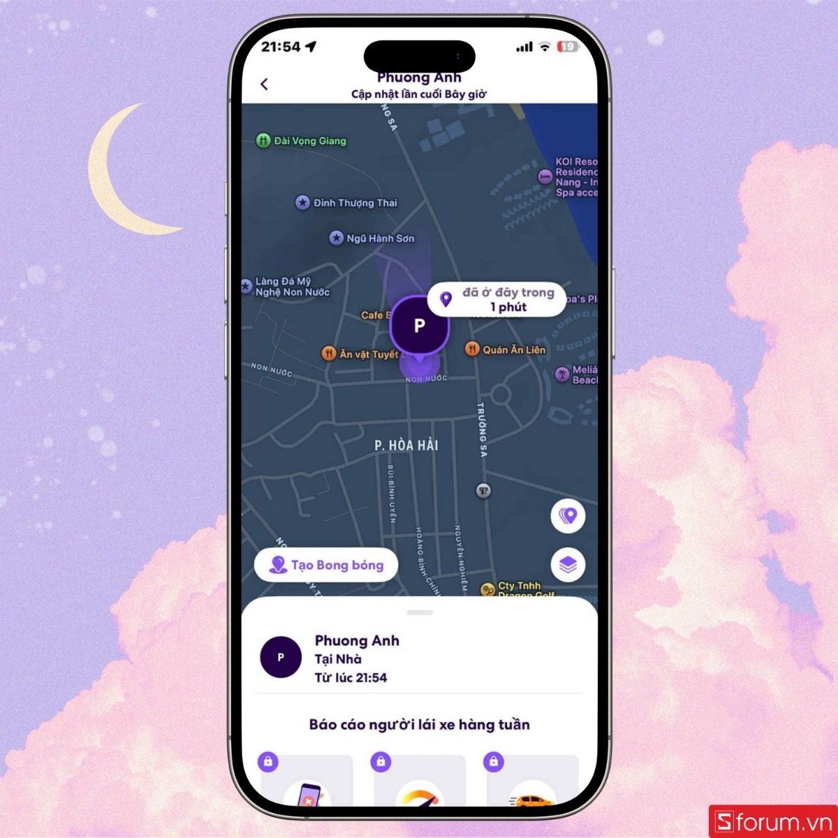 Theo dõi thông tin vị trí được hiển thị trên Life360