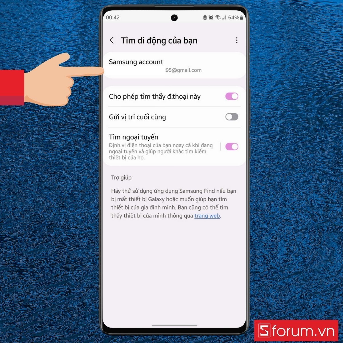 Đăng nhập tài khoản Samsung